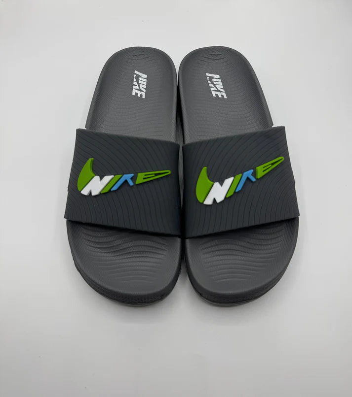 Premium nike grey slides with soft recovery sole
